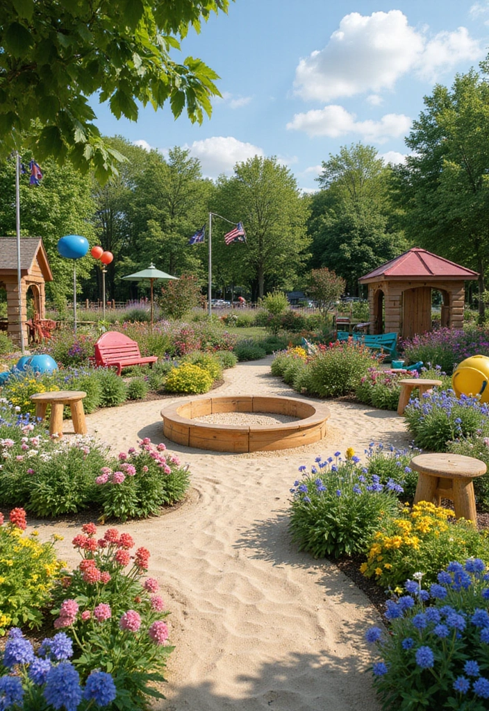 19 Enchanting Round Garden Retreat Ideas to Create Your Own Slice of Heaven! - 10. Playful Round Children's Garden