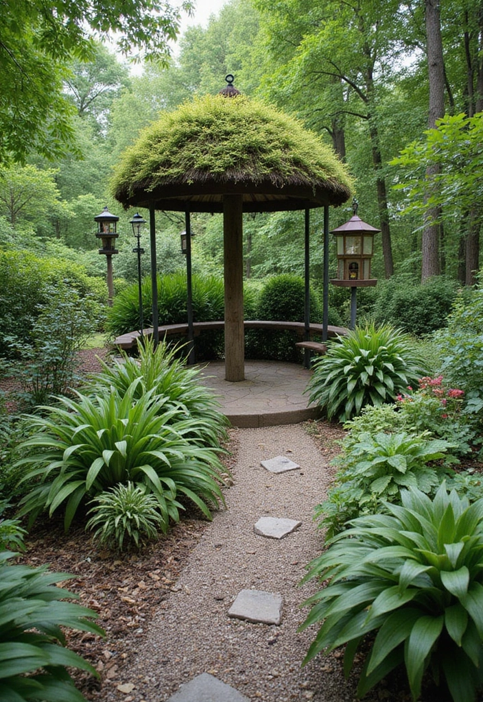 19 Enchanting Round Garden Retreat Ideas to Create Your Own Slice of Heaven! - 14. Charming Round Wildlife Sanctuary