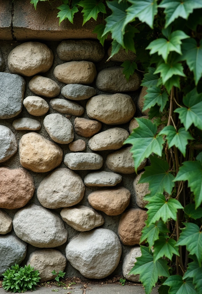 19 Gabion Fencing Ideas That Will Add Style and Privacy to Your Yard (Don’t Miss #2!) - 1. Rustic Gabion Wall with Natural Stones