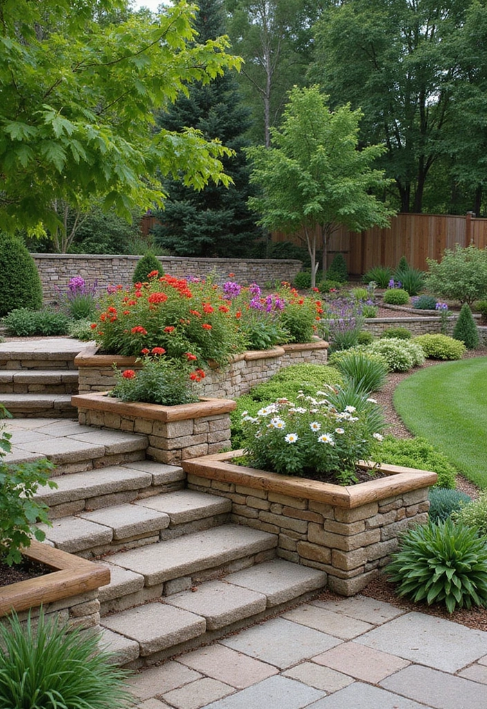 19 Gabion Fencing Ideas That Will Add Style and Privacy to Your Yard (Don’t Miss #2!) - 2. Gabion Fencing with Planter Boxes
