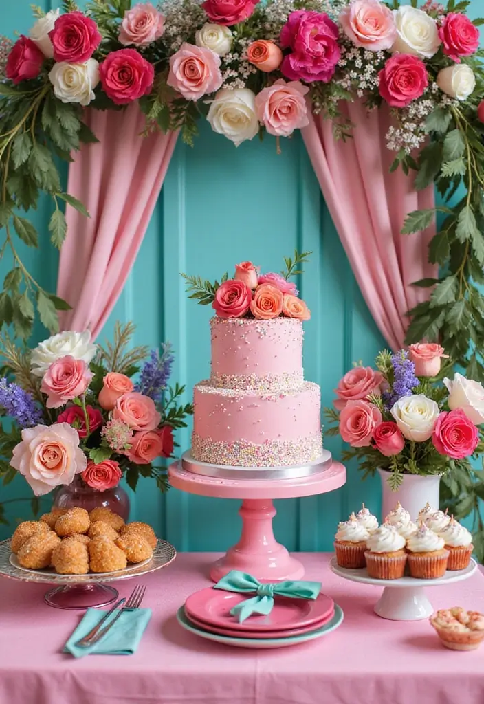 19 Gorgeous Wedding Color Schemes That Will Elevate Your Teal Theme (Don’t Miss #11!) - 13. Raspberry and Teal: Fun Pop of Color