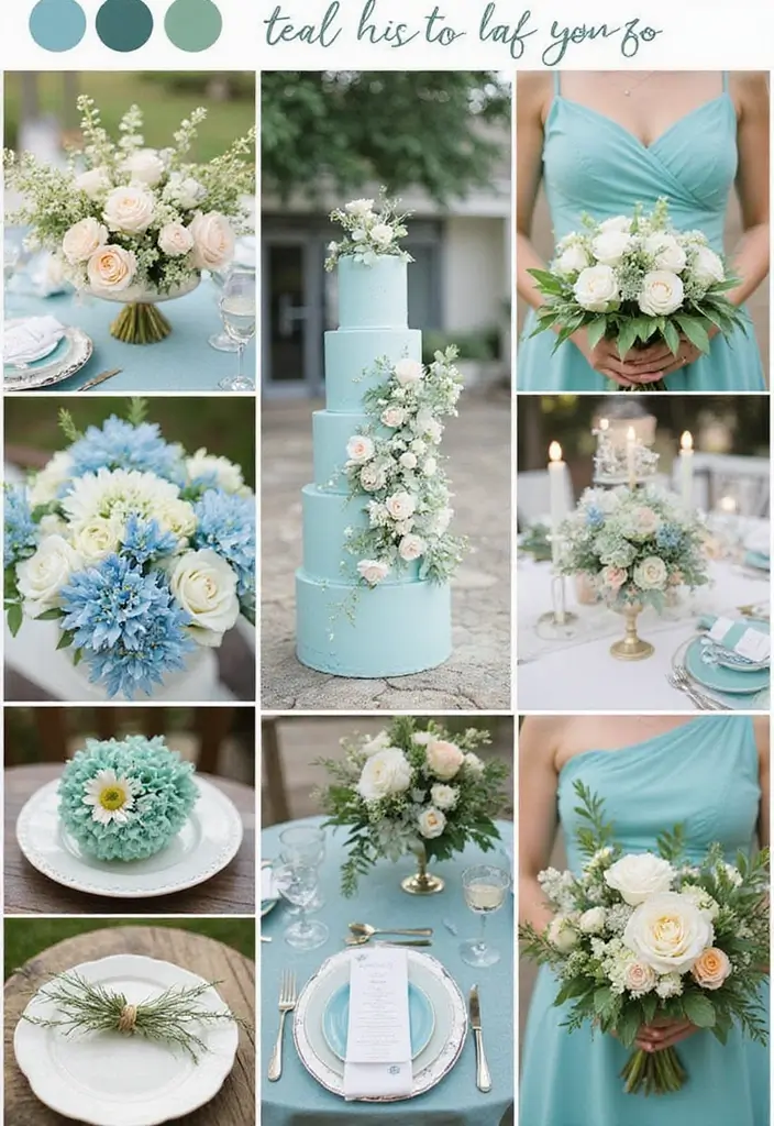 19 Gorgeous Wedding Color Schemes That Will Elevate Your Teal Theme (Don’t Miss #11!) - Conclusion: Find Your Perfect Teal Palette