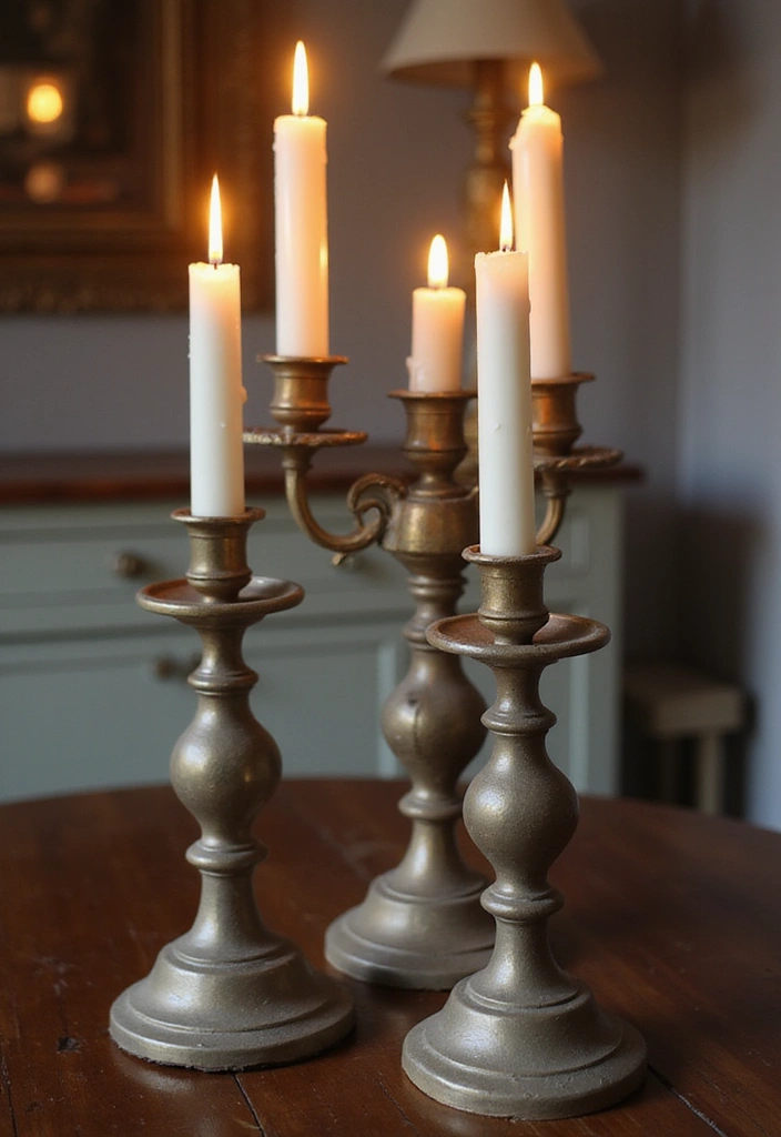 19 Incredible Thrift Store Finds That'll Elevate Your Vintage Home Decor Game (#15 is Unbelievable!) - 10. Charming Candlesticks