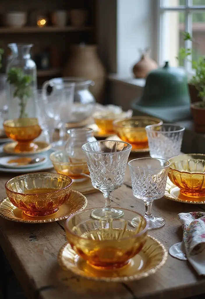 19 Incredible Thrift Store Finds That'll Elevate Your Vintage Home Decor Game (#15 is Unbelievable!) - 12. Vintage Glassware