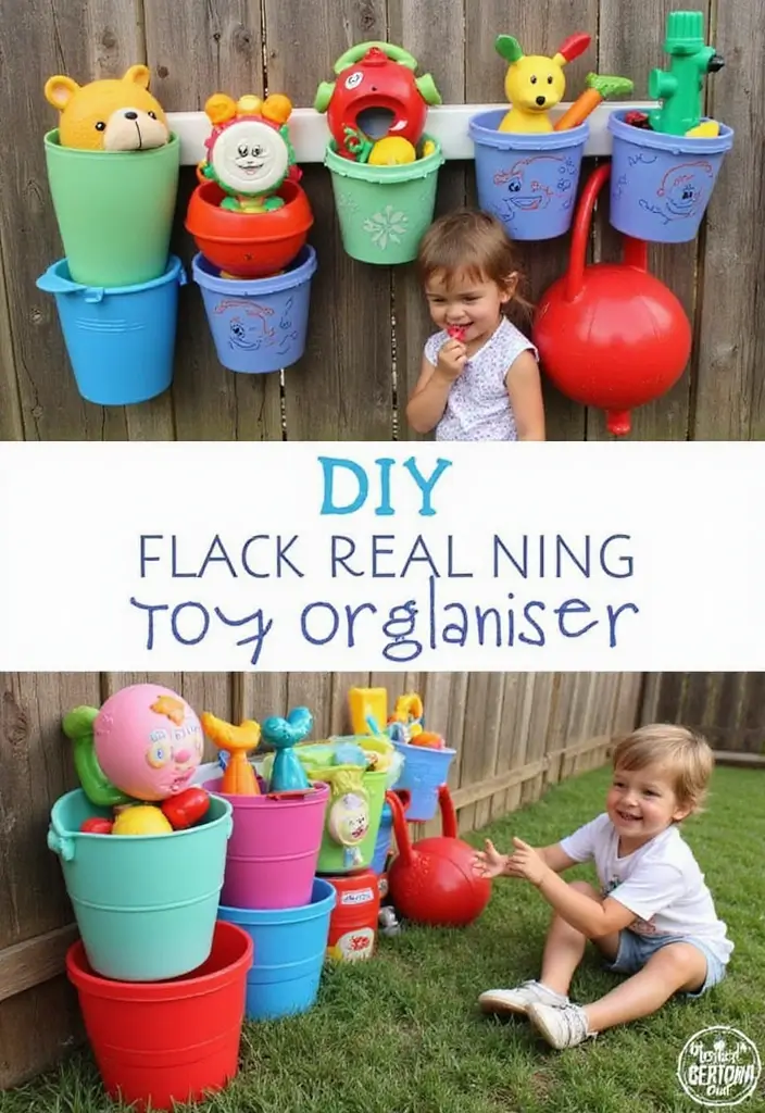 19 Outdoor Toy Storage Solutions That'll Keep Your Yard Clutter-Free (Wait Until You See #5!) - 17. Hanging Toy Organizer