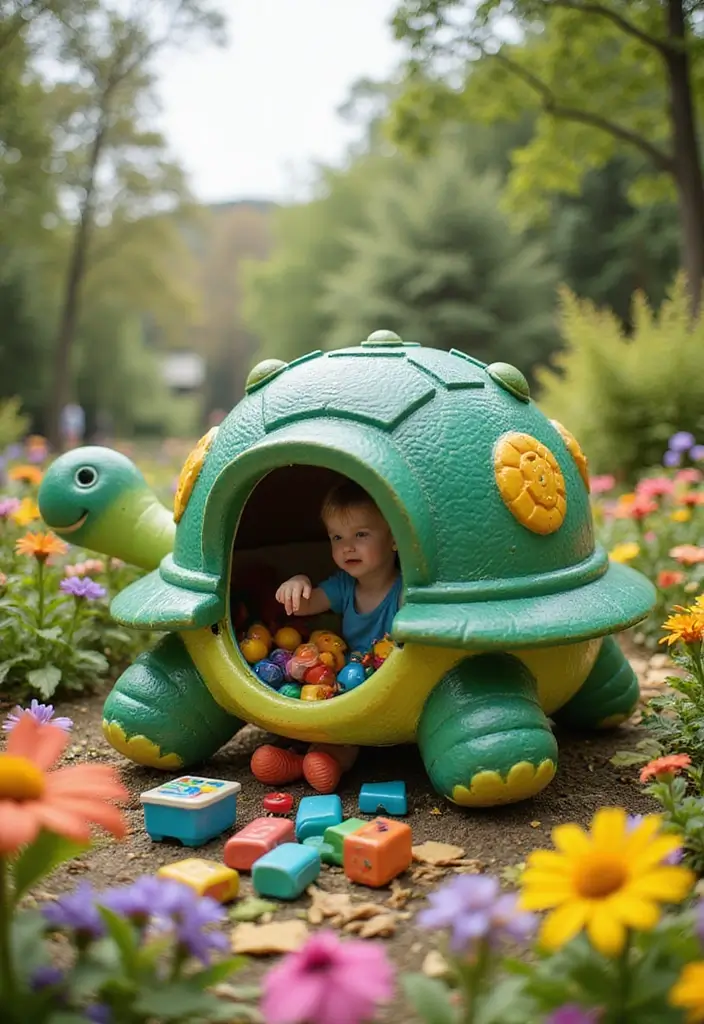 19 Outdoor Toy Storage Solutions That'll Keep Your Yard Clutter-Free (Wait Until You See #5!) - 5. Whimsical Garden Toy Box