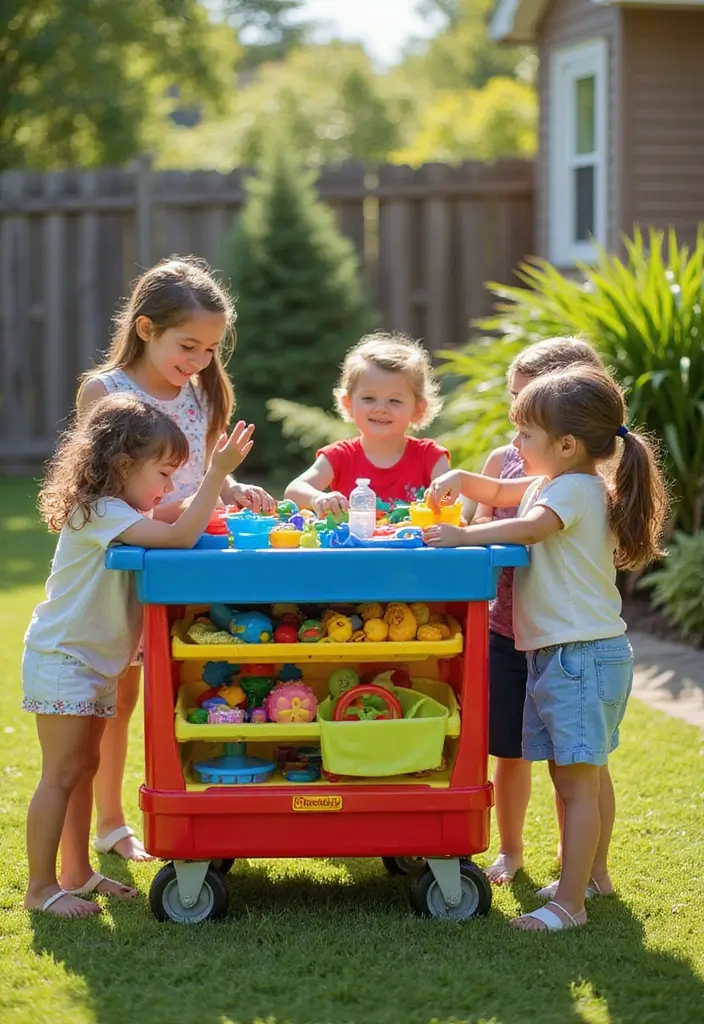 19 Outdoor Toy Storage Solutions That'll Keep Your Yard Clutter-Free (Wait Until You See #5!) - 6. Rolling Storage Cart