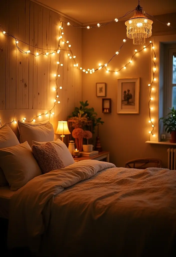 19 Vintage Lighting Solutions That'll Illuminate Your Home with Character (Wait Until You See #6!) - 16. String Lights for a Whimsical Touch