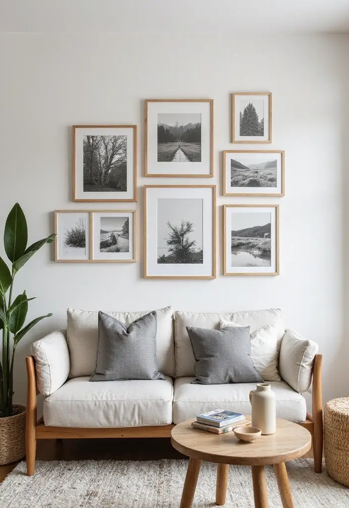 19 Wood Wall Art Ideas That Will Turn Your Living Room into a Statement Space! - 10. Wooden Frames for Art