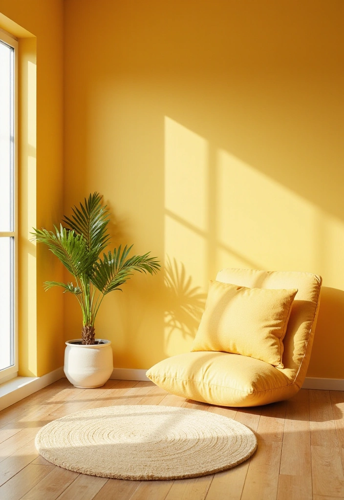20 Calming Color Schemes for Your Meditation Room (You’ll Love #12!) - 11. Pale Yellow