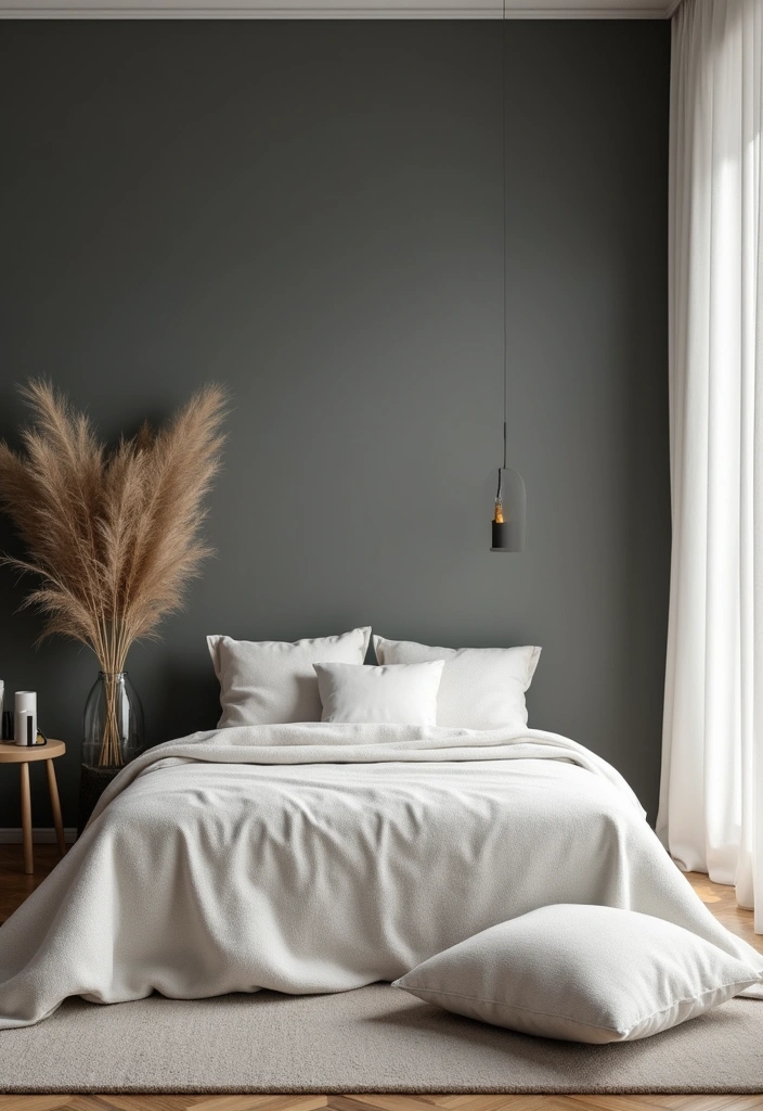 20 Calming Color Schemes for Your Meditation Room (You’ll Love #12!) - 17. Gentle Charcoal