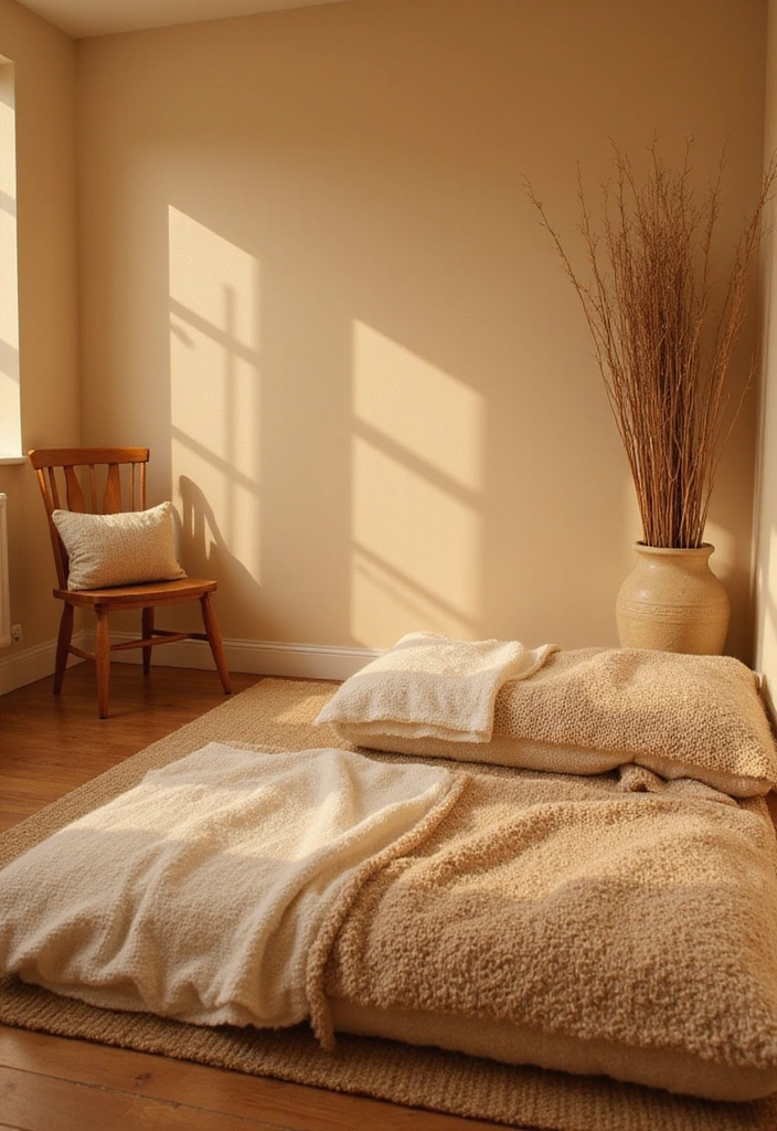20 Calming Color Schemes for Your Meditation Room (You’ll Love #12!) - 3. Warm Cream