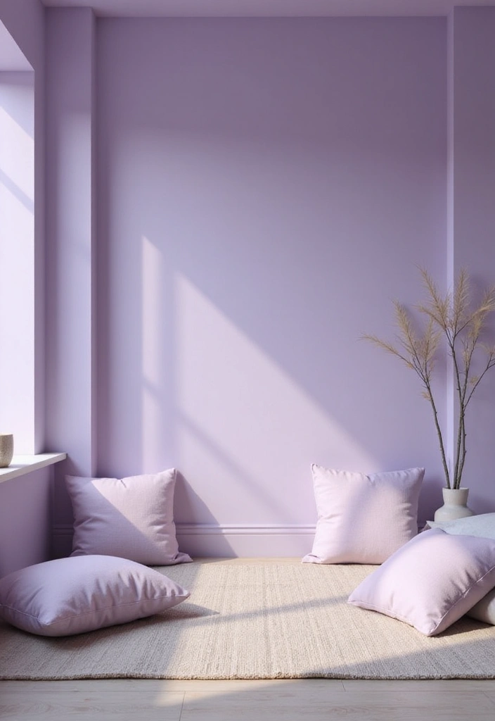 20 Calming Color Schemes for Your Meditation Room (You’ll Love #12!) - 4. Muted Lavender