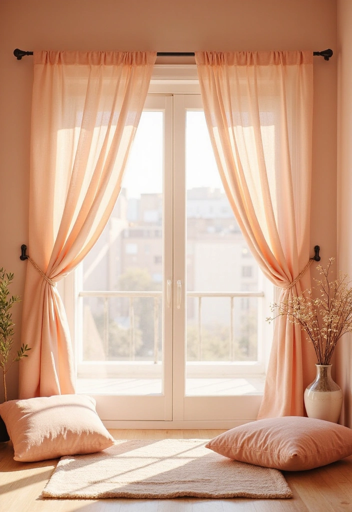 20 Calming Color Schemes for Your Meditation Room (You’ll Love #12!) - 6. Soft Peach