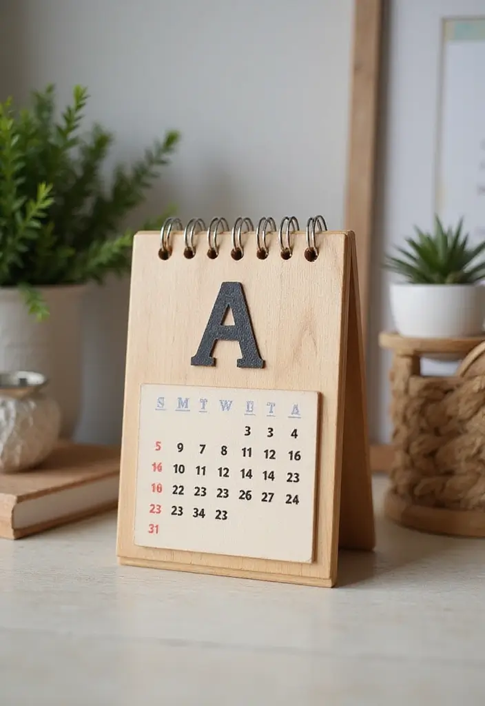 20 DIY Wood Wall Decor Projects You Can Tackle This Weekend (You Won't Believe #8!) - 14. Wood Block Calendar