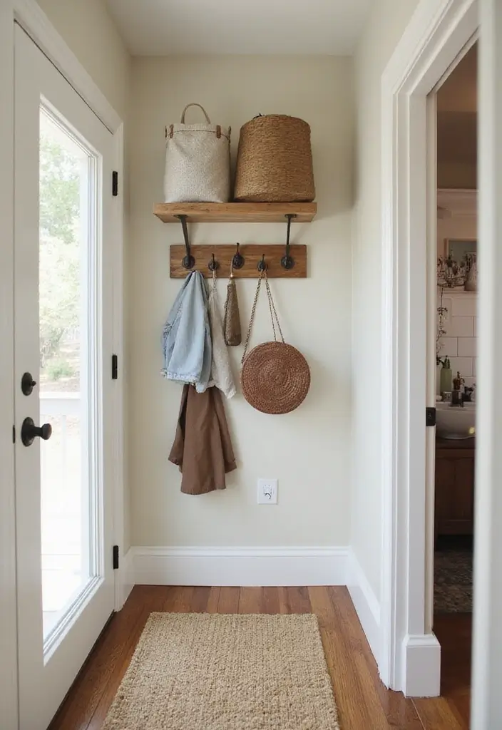 20 DIY Wood Wall Decor Projects You Can Tackle This Weekend (You Won't Believe #8!) - 15. Wooden Wall Hooks