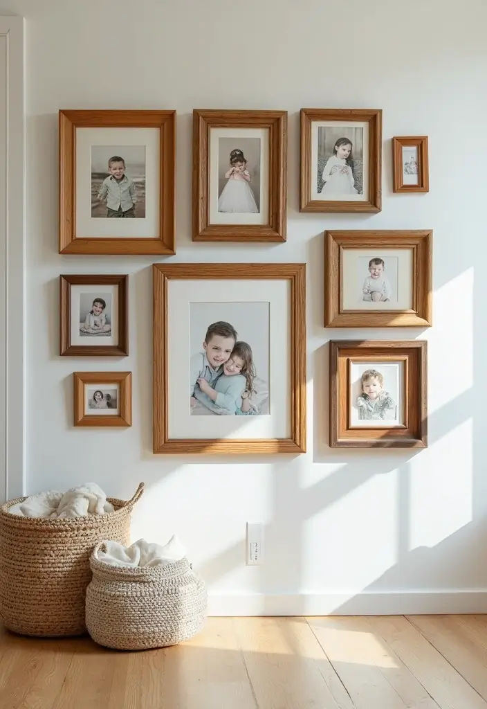 20 DIY Wood Wall Decor Projects You Can Tackle This Weekend (You Won't Believe #8!) - 2. Wooden Frame Gallery Wall