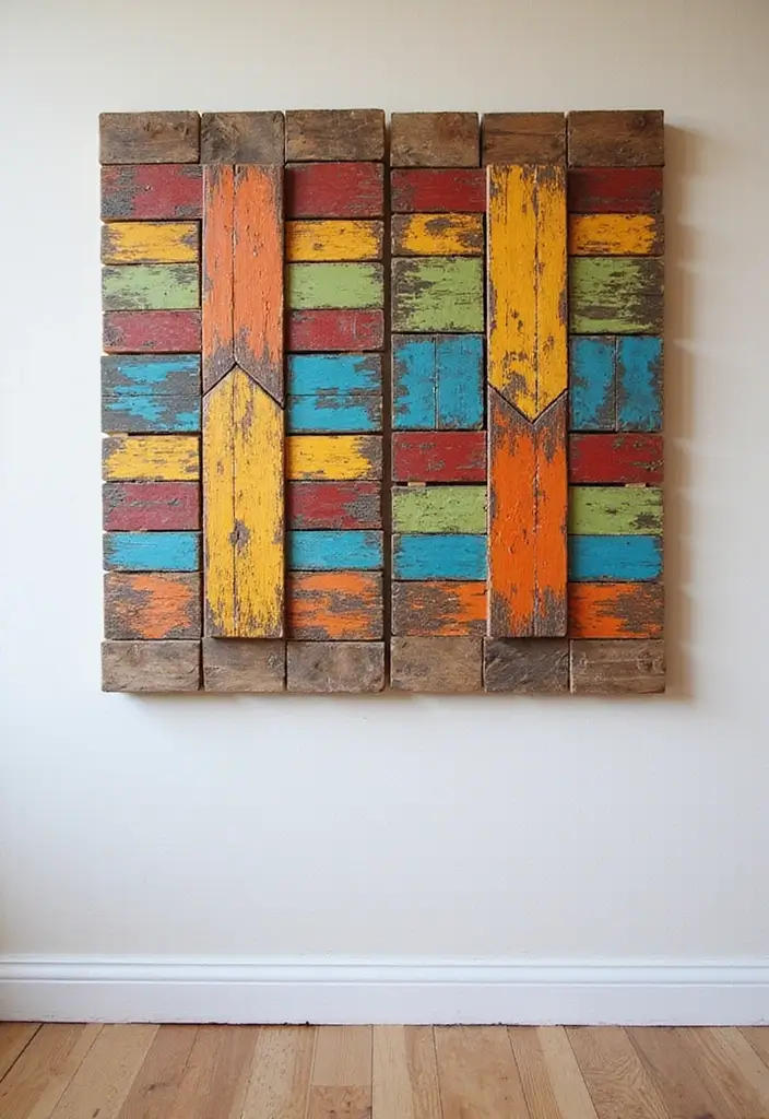 20 DIY Wood Wall Decor Projects You Can Tackle This Weekend (You Won't Believe #8!) - 4. Pallet Wood Wall Art