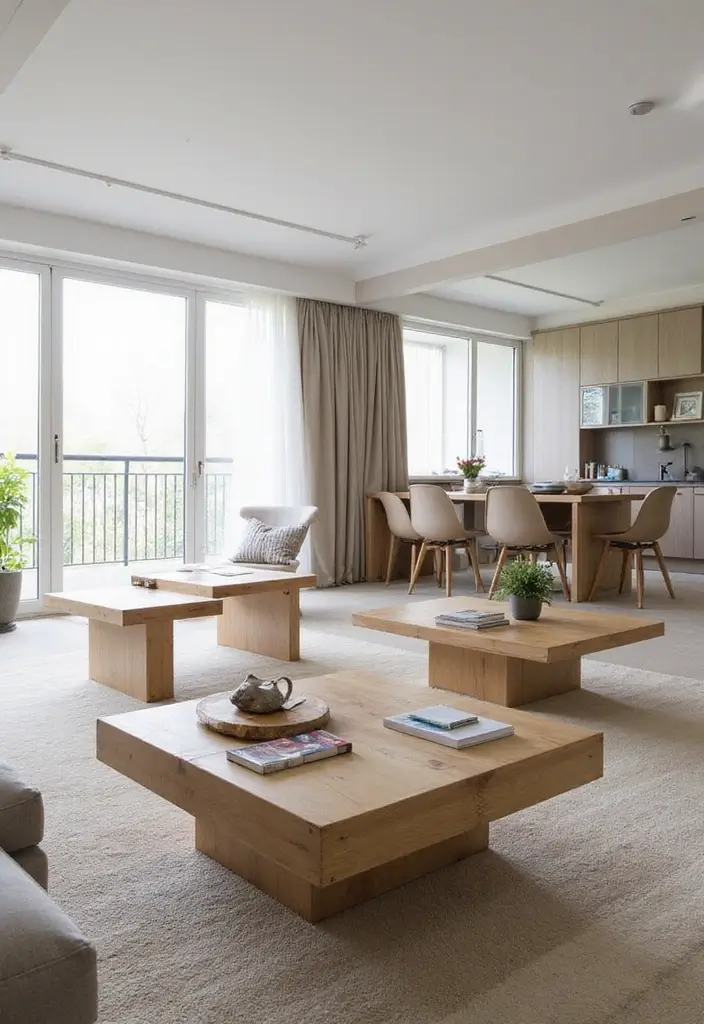 20 Functional Coffee Table Ideas That Are Both Stylish and Practical (You’ll Be Amazed by #11!) - 16. Modular Coffee Tables