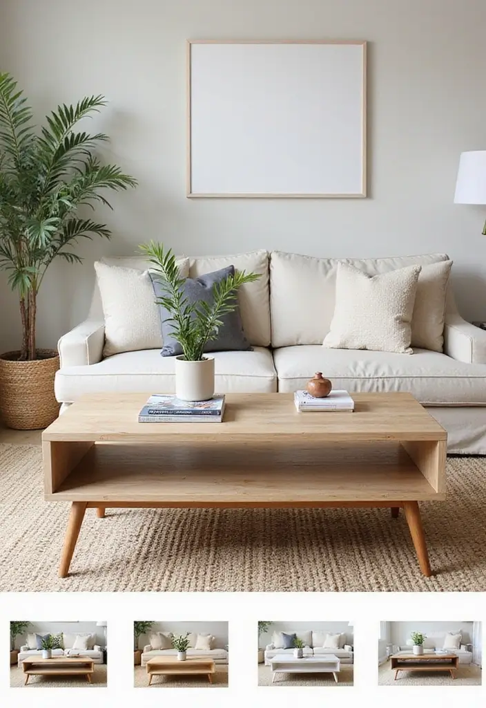 20 Functional Coffee Table Ideas That Are Both Stylish and Practical (You’ll Be Amazed by #11!) - 20. Customizable Coffee Tables