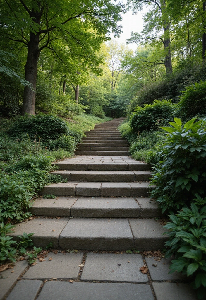 20 Luxurious Staircase Concepts That'll Make You Feel Like Royalty in Your Own Home! - 13. Outdoor Oasis
