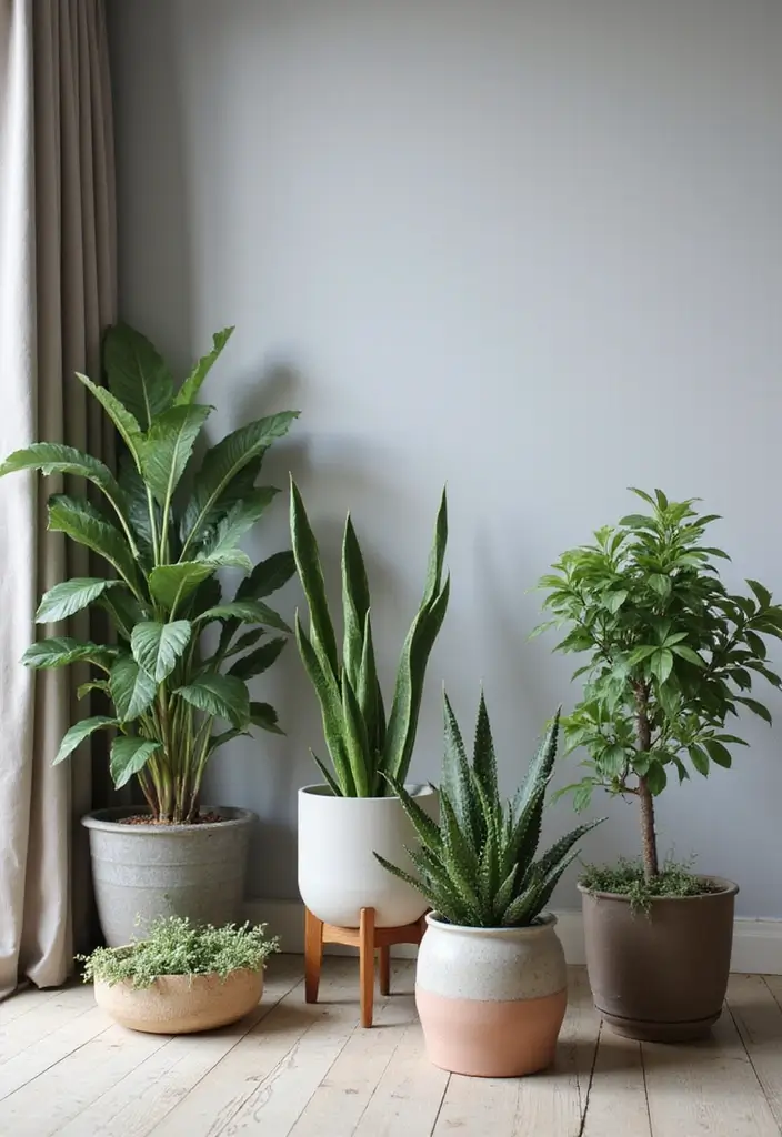 20 Must-Have Grey Bedroom Accessories That Add a Personal Touch to Your Space! - 15. Greenery and Plants