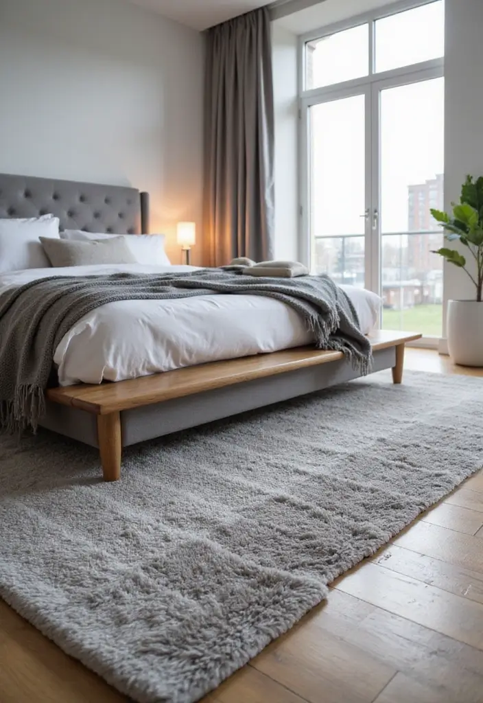 20 Must-Have Grey Bedroom Accessories That Add a Personal Touch to Your Space! - 4. Textured Rugs
