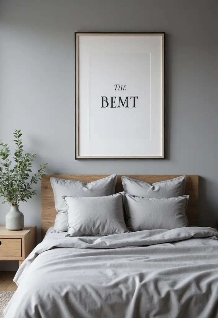 20 Must-Have Grey Bedroom Accessories That Add a Personal Touch to Your Space! - 7. Personalized Artwork