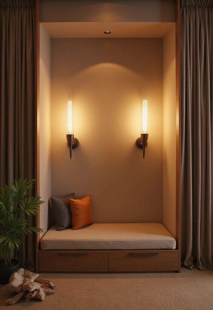 20 Soothing Lighting Ideas for Your Meditation Room That Will Create Instant Serenity! - 10. Subtle Wall Sconces