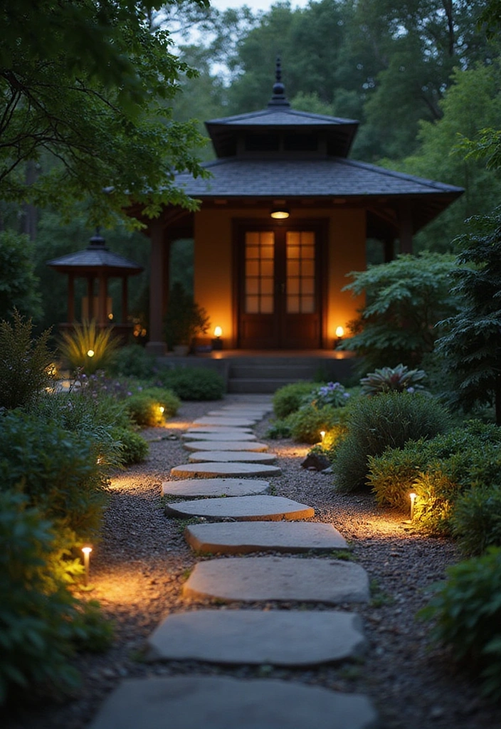 20 Soothing Lighting Ideas for Your Meditation Room That Will Create Instant Serenity! - 11. Zen Garden Lights