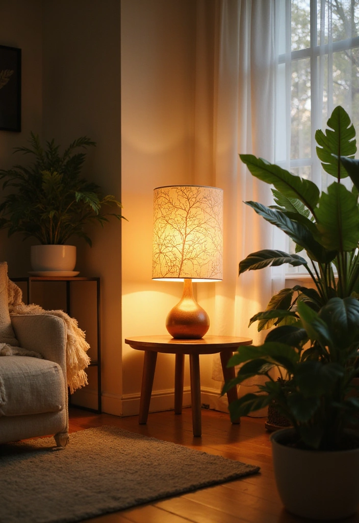 20 Soothing Lighting Ideas for Your Meditation Room That Will Create Instant Serenity! - 14. Artful Table Lamps