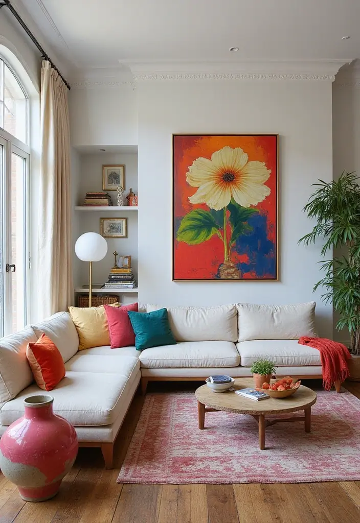20 Stunning Spring Decor Ideas to Refresh Your Living Room (You'll Love #7!) - 12. Choose Statement Accessories