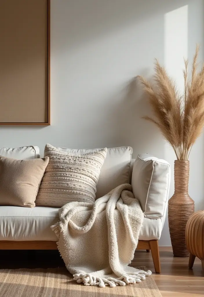 20 Stunning Spring Decor Ideas to Refresh Your Living Room (You'll Love #7!) - 16. Use Textural Variations