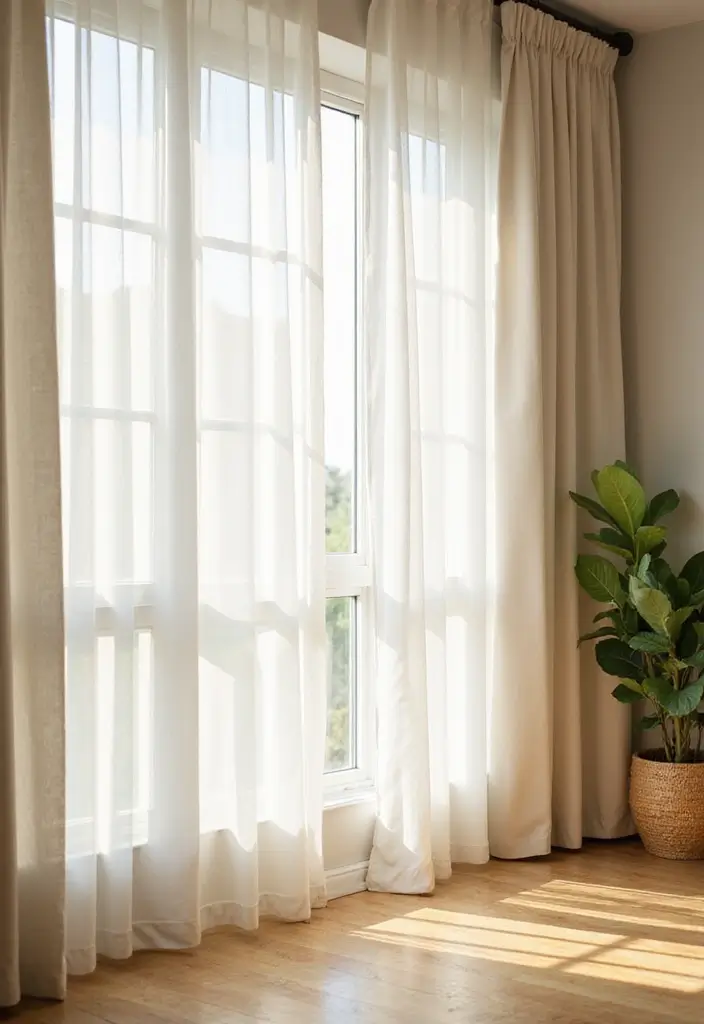 20 Stunning Spring Decor Ideas to Refresh Your Living Room (You'll Love #7!) - 18. Revamp Your Curtains