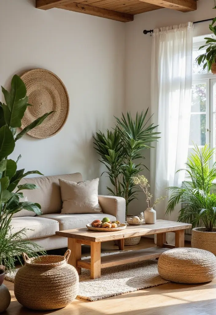 20 Stunning Spring Decor Ideas to Refresh Your Living Room (You'll Love #7!) - 3. Incorporate Natural Elements