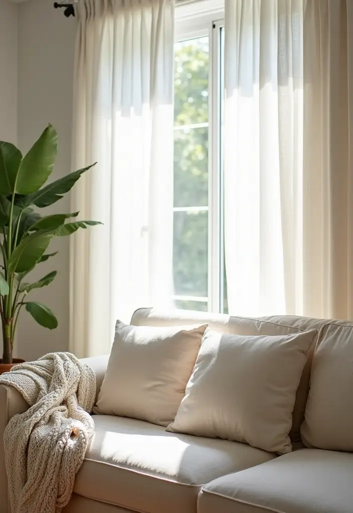 20 Stunning Spring Decor Ideas to Refresh Your Living Room (You'll Love #7!) - 4. Lighten Up with Fabrics