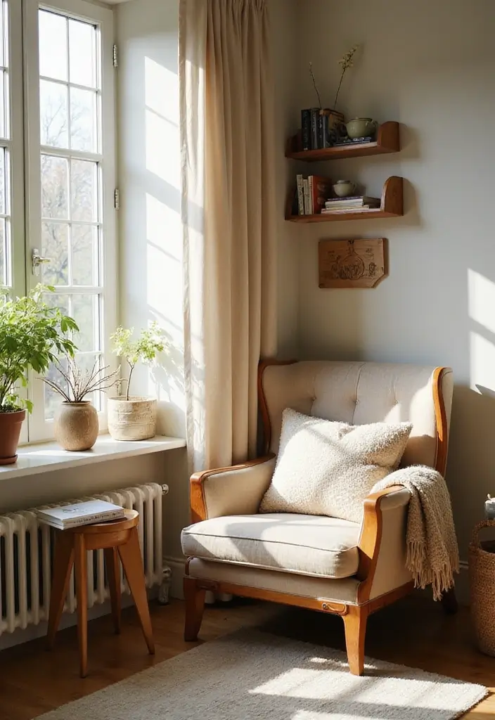 20 Stunning Spring Decor Ideas to Refresh Your Living Room (You'll Love #7!) - 9. Create a Cozy Reading Nook