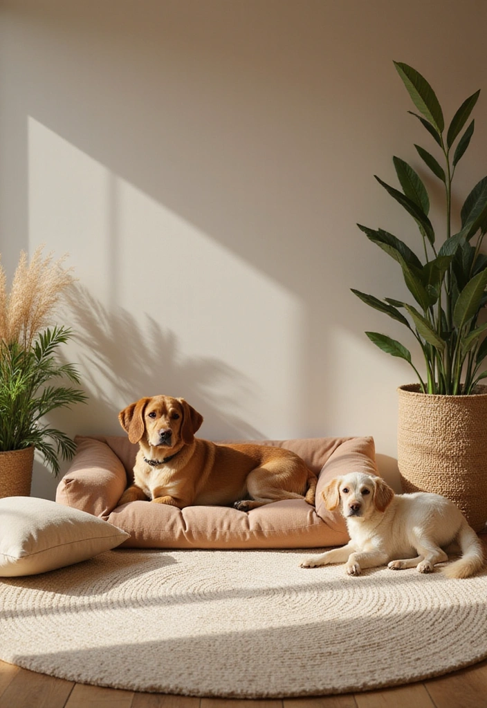 20 Tranquil Meditation Room Ideas That Will Make You Say 'Namaste!' - 16. Pet-Friendly Spaces