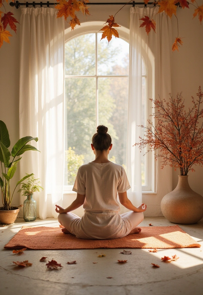 20 Tranquil Meditation Room Ideas That Will Make You Say 'Namaste!' - 19. Seasonal Decor Changes