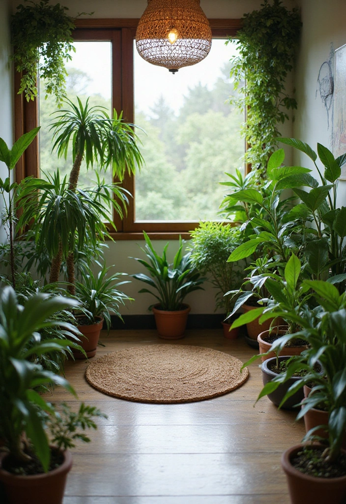 20 Tranquil Meditation Room Ideas That Will Make You Say 'Namaste!' - 3. Nature Integration