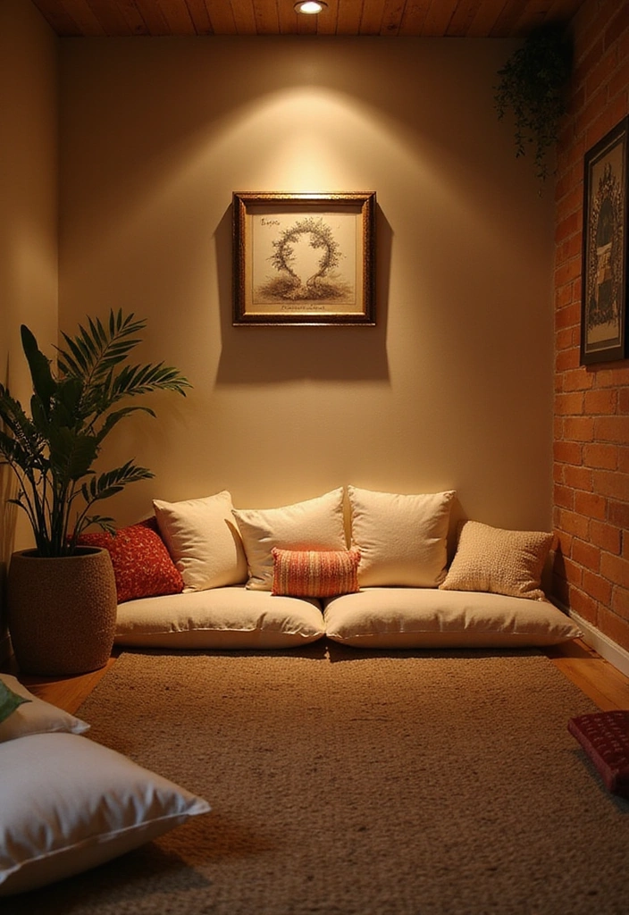 20 Tranquil Meditation Room Ideas That Will Make You Say 'Namaste!' - 4. Cozy Corner Nooks