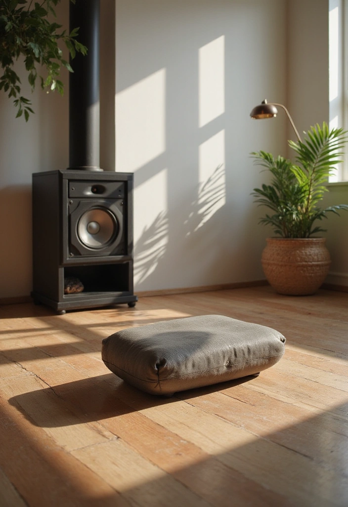 20 Tranquil Meditation Room Ideas That Will Make You Say 'Namaste!' - 8. Calming Soundscapes