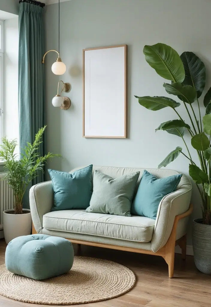 20 Trendy Colors That Make Teal Shine in Your Home Decor (Warning: #11 Is Bold!) - 10. Sage Green: Nature's Embrace