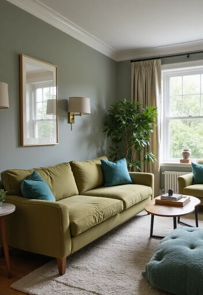 20 Trendy Colors That Make Teal Shine in Your Home Decor (Warning: #11 Is Bold!) - 12. Olive Green: Earthy Sophistication