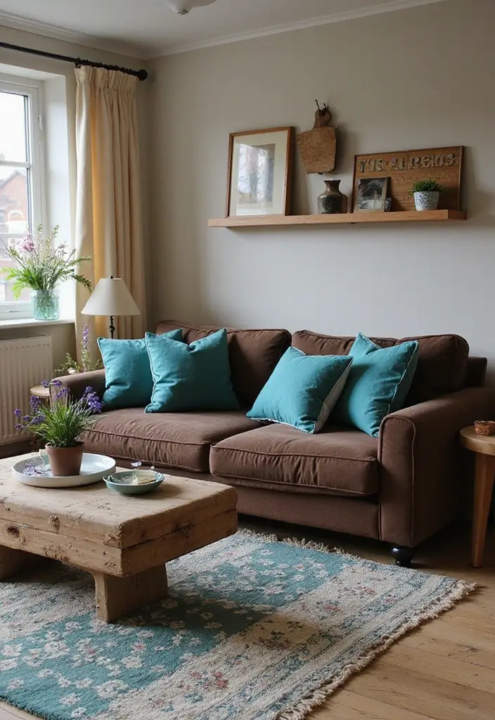 20 Trendy Colors That Make Teal Shine in Your Home Decor (Warning: #11 Is Bold!) - 5. Chocolate Brown: Grounding Elegance