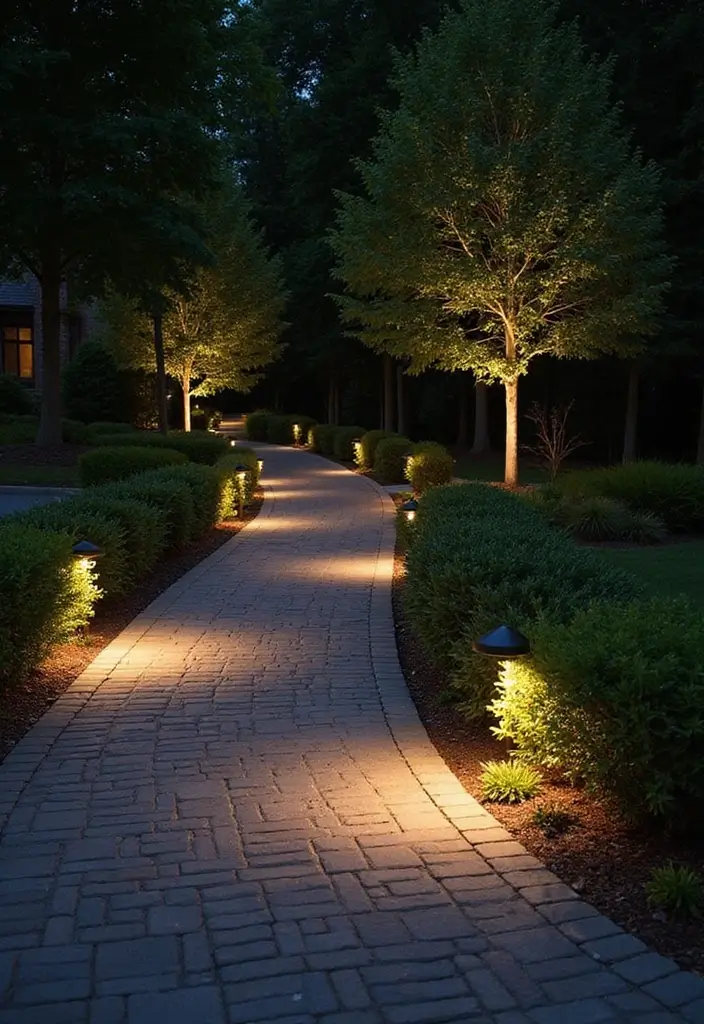20 Unique Decorative Driveway Designs That Will Leave Your Neighbors Speechless (#5 Is a Must-See!) - 16. Integrated Lighting Features