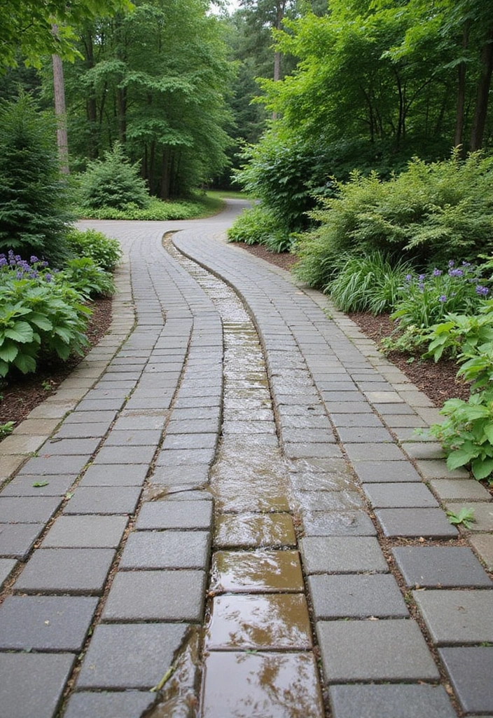 20 Unique Decorative Driveway Designs That Will Leave Your Neighbors Speechless (#5 Is a Must-See!) - 6. Eco-Friendly Permeable Pavers