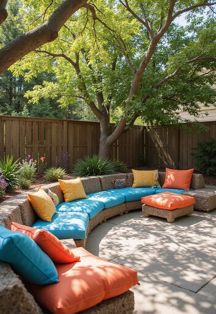 20 Unique Gabion Seating Ideas That Will Elevate Your Patio (Wait Until You See #11!) - 12. Gabion Kids' Seating