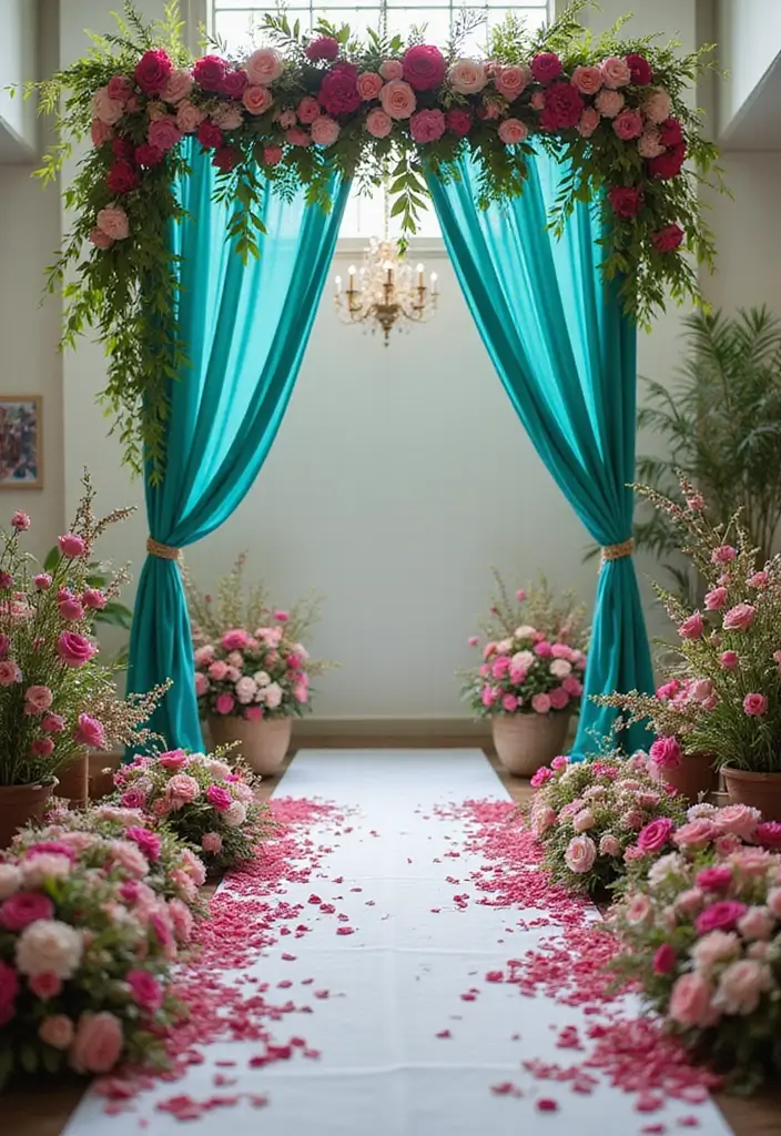 25 Dreamy Wedding Color Ideas That Pair Beautifully with Teal! - 21. Teal and Raspberry: Sweet and Bold