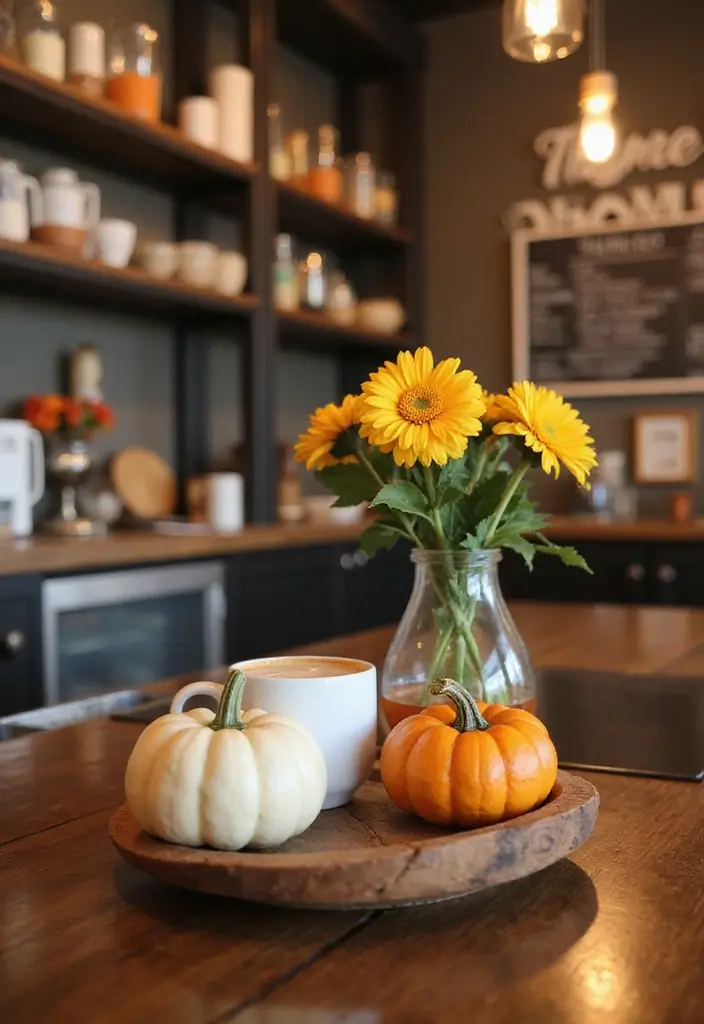 25 Easy DIY Coffee Bar Ideas That'll Impress Your Guests (and Yourself!) - 15. Seasonal Decor